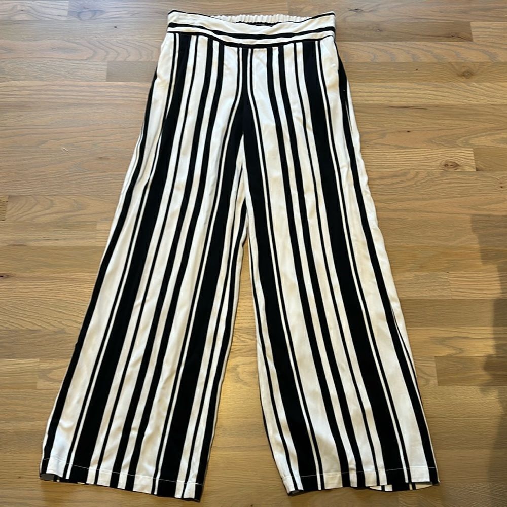 Cynthia Rowley Wide Leg Striped Pants